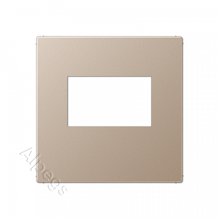 A500 Накладка для USB-зарядных устройств без видимого винта, термопласт, шампань A1569USBCH