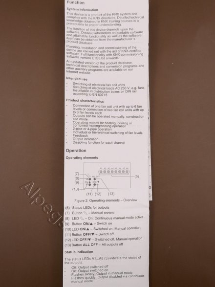 FCA2REGHE KNX Fan-Coil-актуатор (2-канальный?)