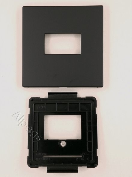 LS990 Плата для USB-зарядных устройств без видимого винта, термопласт, черный матовый LS1969USBSWM