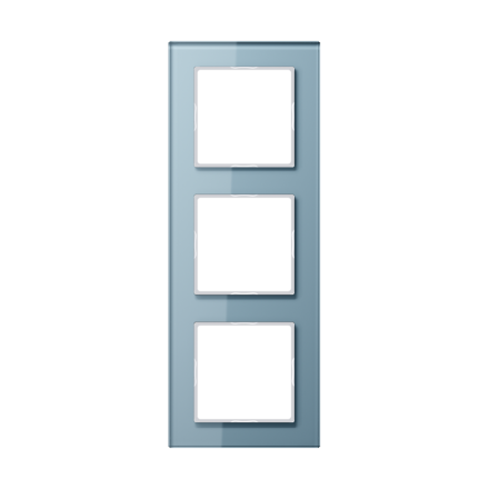 AC583GLBLGR Рамка 3-кратная; серо-голубая
