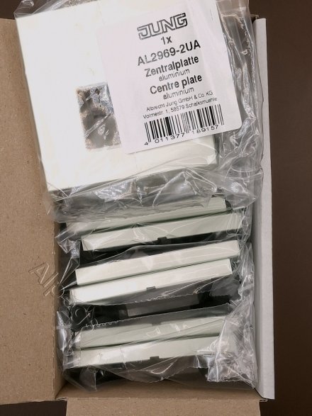 LSmetal Накладка для комп. розетки 2хRJ45, алюм. AL2969-2UA