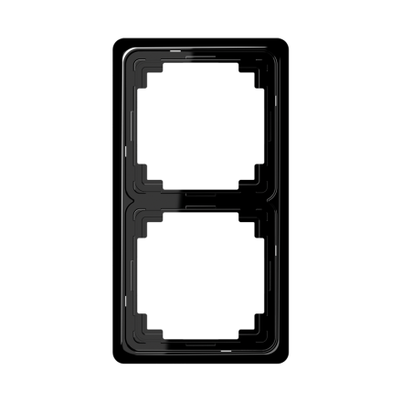 CDP582SW Рамка для вертикальной и горизонтальной установки, 2-кратная, черная