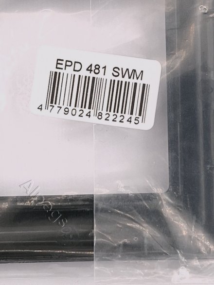 Рамка 1-пост, термопласт, черный матовый, Eco Deco EPD481SWM