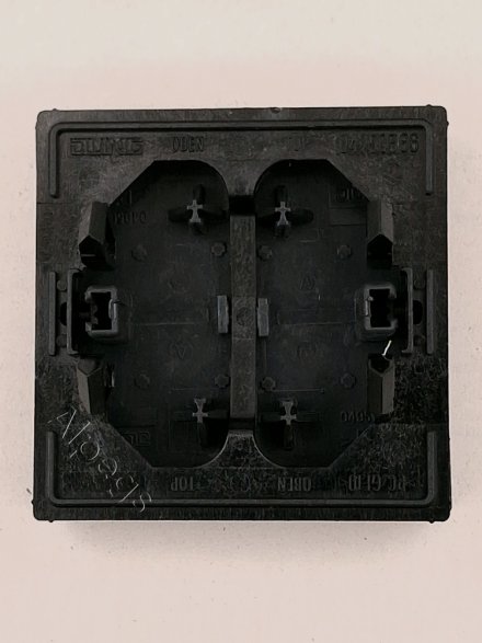 Выключатель двухклавишный проходной ( с 2-х мест) Eco Profi 10А, антрацит, EP495AN