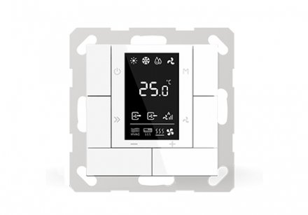 GVS KNX Multi-function Thermostat, 55mm (Shiny Finish) CHTPB-04/00.1.00