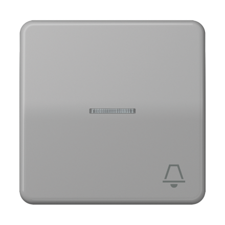 CD590KO5KGR Клавиша с окошком и символом звонок для выключателей с подсветкой; серая