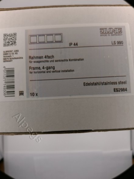 LSmetal Рамка 4-ная , стальн. ES2984