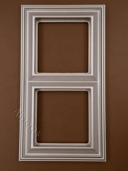 Рамка двойная Jung Eco Profi Deco, алюминий, EPD482AL
