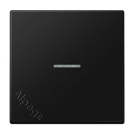 LS990 Клавиша 1-ная с линзой, цвет матовый черный LS990KO5SWM