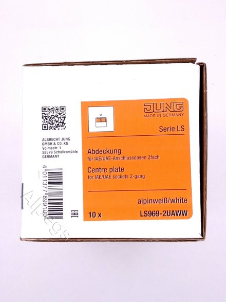 LS969-2UAWW Крышка для двойной телефонной и компьютерной розетки UAE; белая