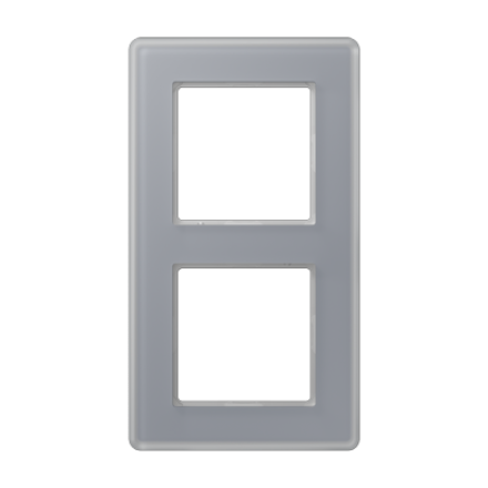 A VIVA Рамка 2-ная, стекло цвет серый, Jung AV582GLMKG