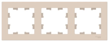 ATN000203 - AtlasDesign на 3 поста РАМКА, универсальная, БЕЖЕВЫЙ