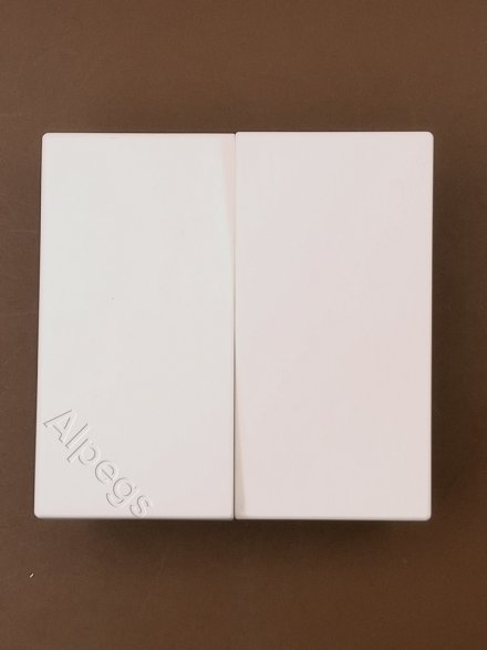 LS990 Клавиша 2-ная, цвет Матовый белый LS995WWM