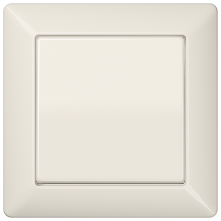 AS590 Клавиша с рамкой для выключателя, кнопочного выключателя и кнопки; слоновая кость