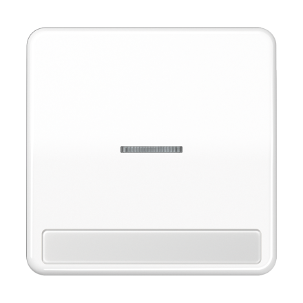 CD590NAKO5WW Клавиша с окошком для выключателя с подсветкой и полем для надписи; белая