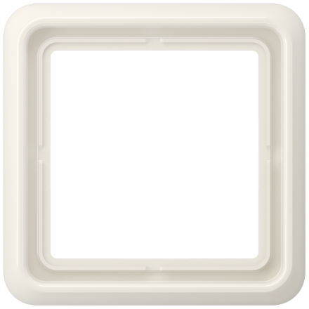 CD581WUW Рамка для вертикальной и горизонтальной установки ударопрочная, однократная; слоновая кость