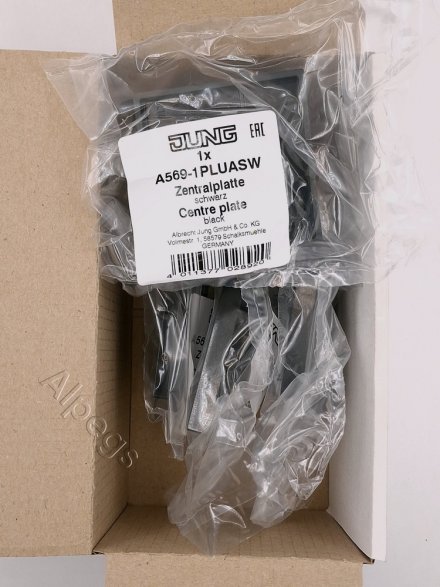 A569-1PLUASW Крышка для одинарной розетки UAE; черная