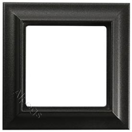 Рамка Eco Profi Standart 1-местная (черный матовый) EPS481SWM