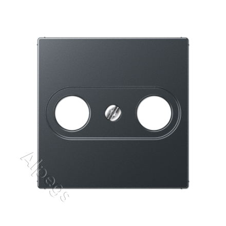 Антрацит накладка TV-FM розетки, A561BFPLTVANM