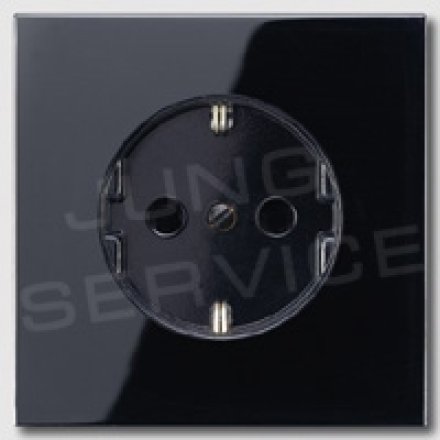 LS520KISW Штепсельная розетка SCHUKO 16A, 250V  с защитой от детей; черная
