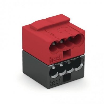 Клеммник KNX WAGO 243-211, красно-серый