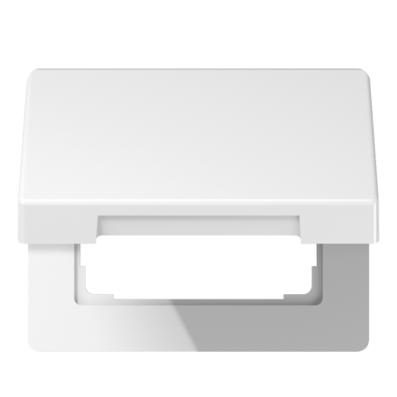 SL590KLWW Крышка откидная для штепсельных розеток и изделий с платой 50?50 мм; белая