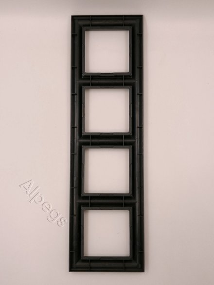 Рамка четверная Jung Eco Profi Deco, антрацит, EPD484AN