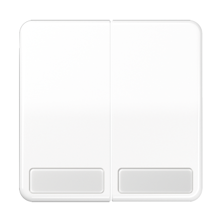 CD595NAWW Клавиши для сдвоенных выключателей и кнопок с полем для надписи; белые