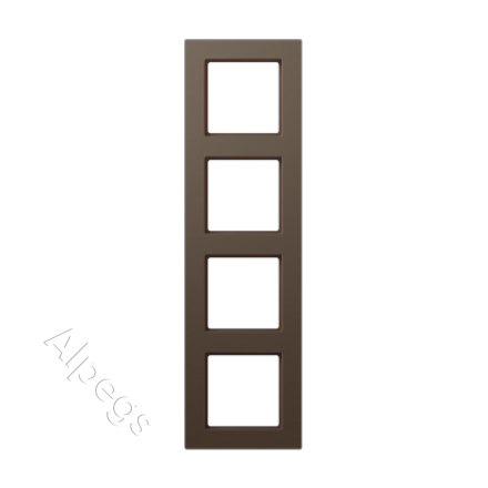 Рамка A550 мокко 4-постовая Jung, A5584BFMO