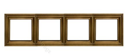Рамка 4 поста, Антик, EPD484AT