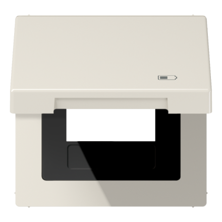 Рамка с подпружиненной крышкой для USB-механизмов, с центральной платой