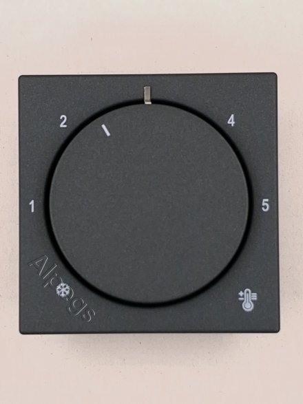 Накладка регулятора тёплого пола; матовый антрацит, A 1749 BF ANM