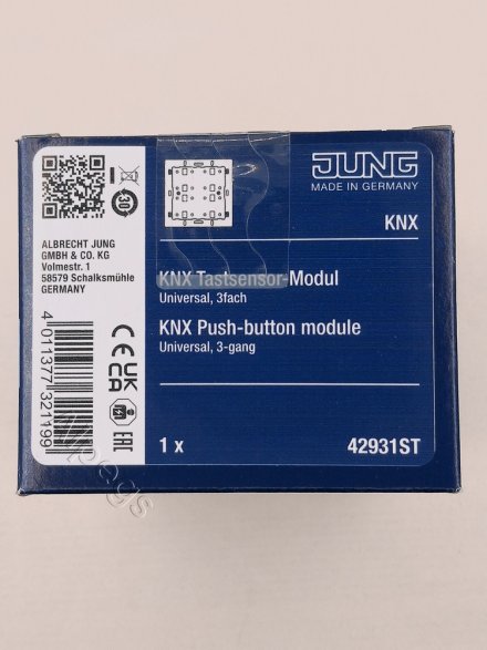 Кнопочный модуль универсальный F40, 3 группы, KNX 42931ST