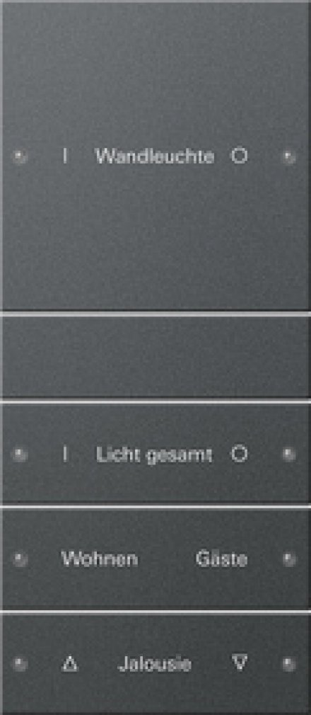 Набор клавиш 4-местный (1+3),  ГРАВИРОВКА