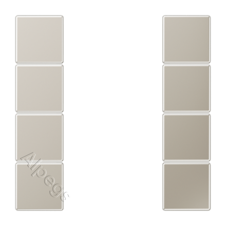 ES2504TSA комплект накладок 4гр сталь