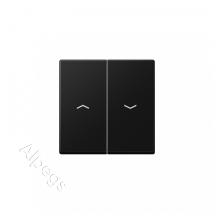 A500 Клавиша 2-ная со стрелками вверх/вниз, цвет матовый черный A595PSWM