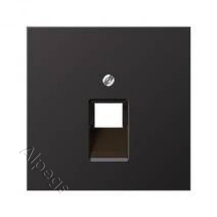 EcoProfi Накладка на одинарные UAE-розетки, термопласт, черный матовый EP569-1BFPLUASWM