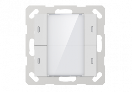 GVS KNX Push Button Sensor, 2-gang, 55mm (Matt Finish) CHPLE-04/02.2.00