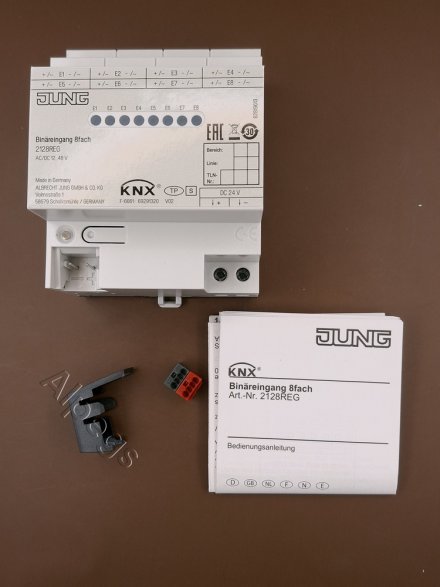 2128REG KNX/EIB-ввод бинарный; 8 входов