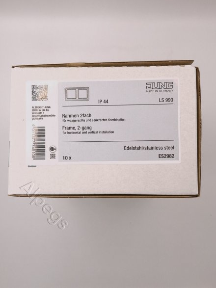 LSmetal Рамка 2-ная, стальн. ES2982