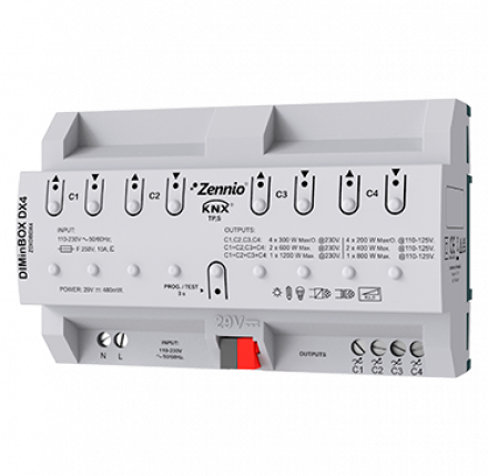 Универсальный диммер KNX DIMinBOX DX4