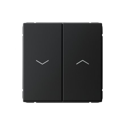 2-клавишный ВЫКЛЮЧАТЕЛЬ ЖАЛЮЗИ, 10 А , Art Gallery, цвет Карбон, GAL001019