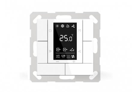 GVS KNX Multi-function Thermostat, 55mm (Matt Finish) CHTPB-04/00.2.00