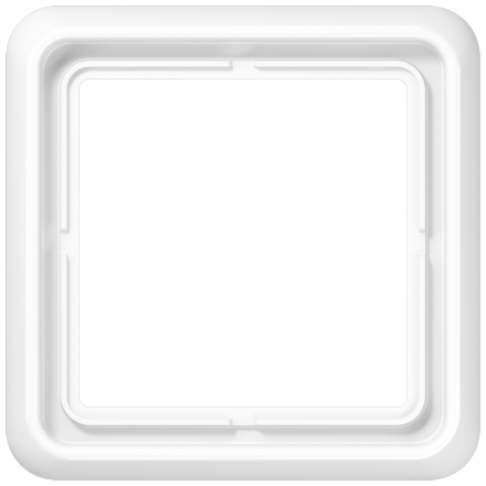 CD581WUWW Рамка для вертикальной и горизонтальной установки ударопрочная, однократная; белая