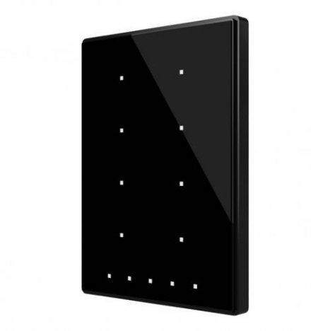 Выключатель сенсорный KNX Touch-MyDesign Plus, 8-кнопочный, 5 дополнительных сенсорных зон, цвет черный