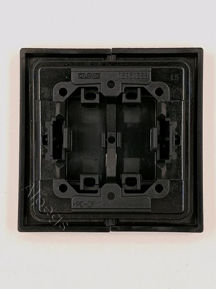 LS995SW Клавиши для сдвоенных выключателей; черная