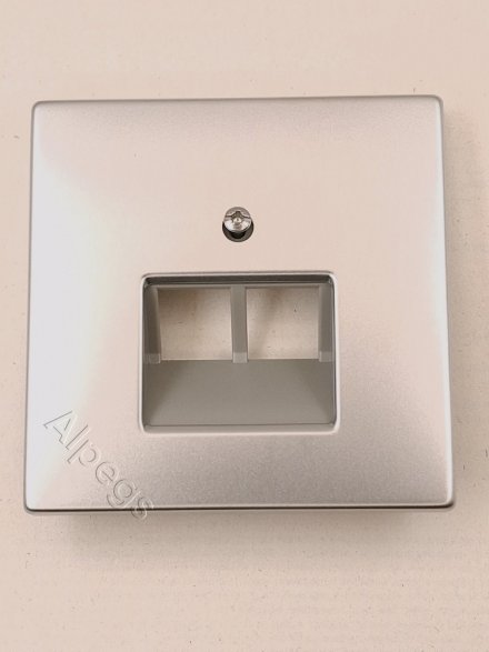 LSmetal Накладка для комп. розетки 2хRJ45, стальн. ES2969-2UA