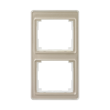 SL582GB Рамка для вертикальной установки 2-кратная; золотая бронза