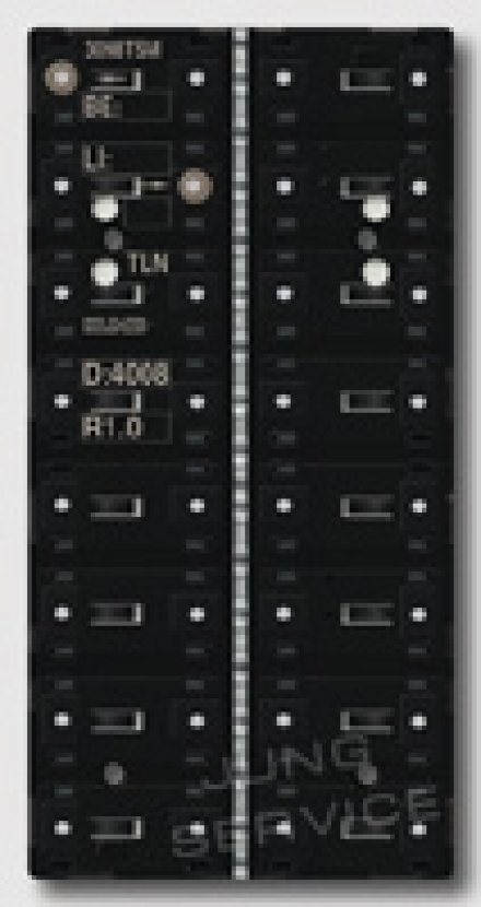 3098TSM KNX кнопочный модуль с интегрированным шинным сопряжением стандарт 8 групп