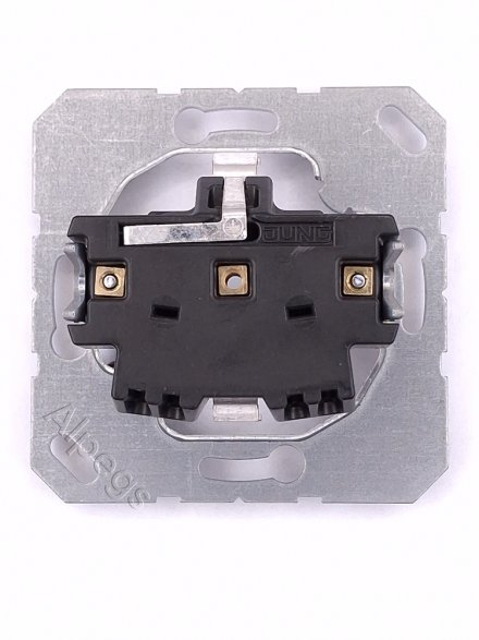 EcoProfi Розетка с крышкой 2К+З 16А 250В, бежевый EP1420KL